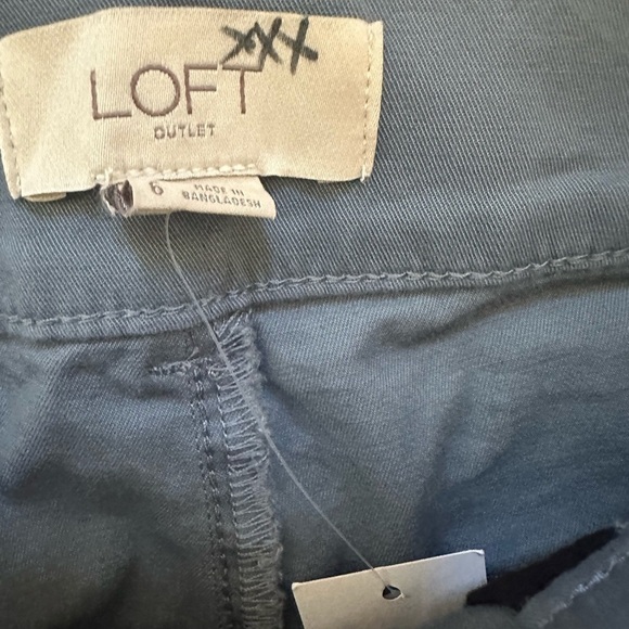Loft Outlet curvy straight crop gray pants NWT size 6 - Picture 6 of 6